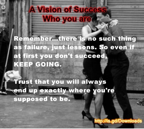 10 Tips A Successful Person Uses, A Vision of Success Who You Are - Keep Going